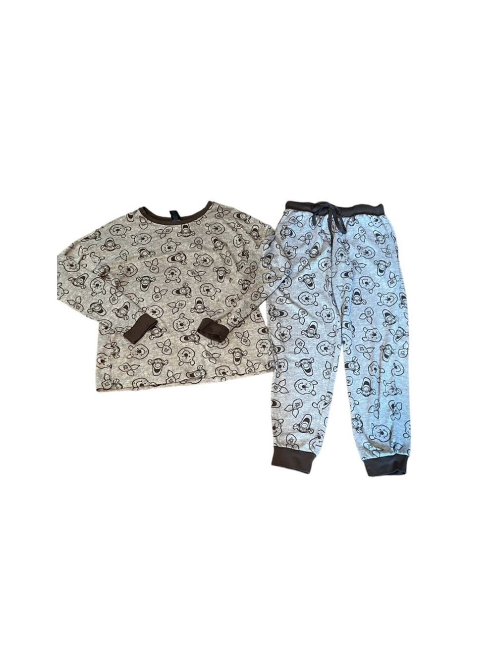 Disney Winnie the Pooh Pajama Set Small Tan Brown